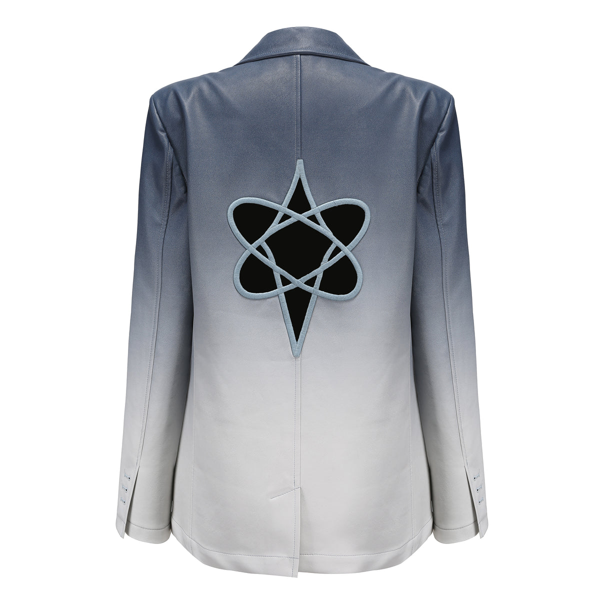 Gradual Hollowde-out Leather Jacket