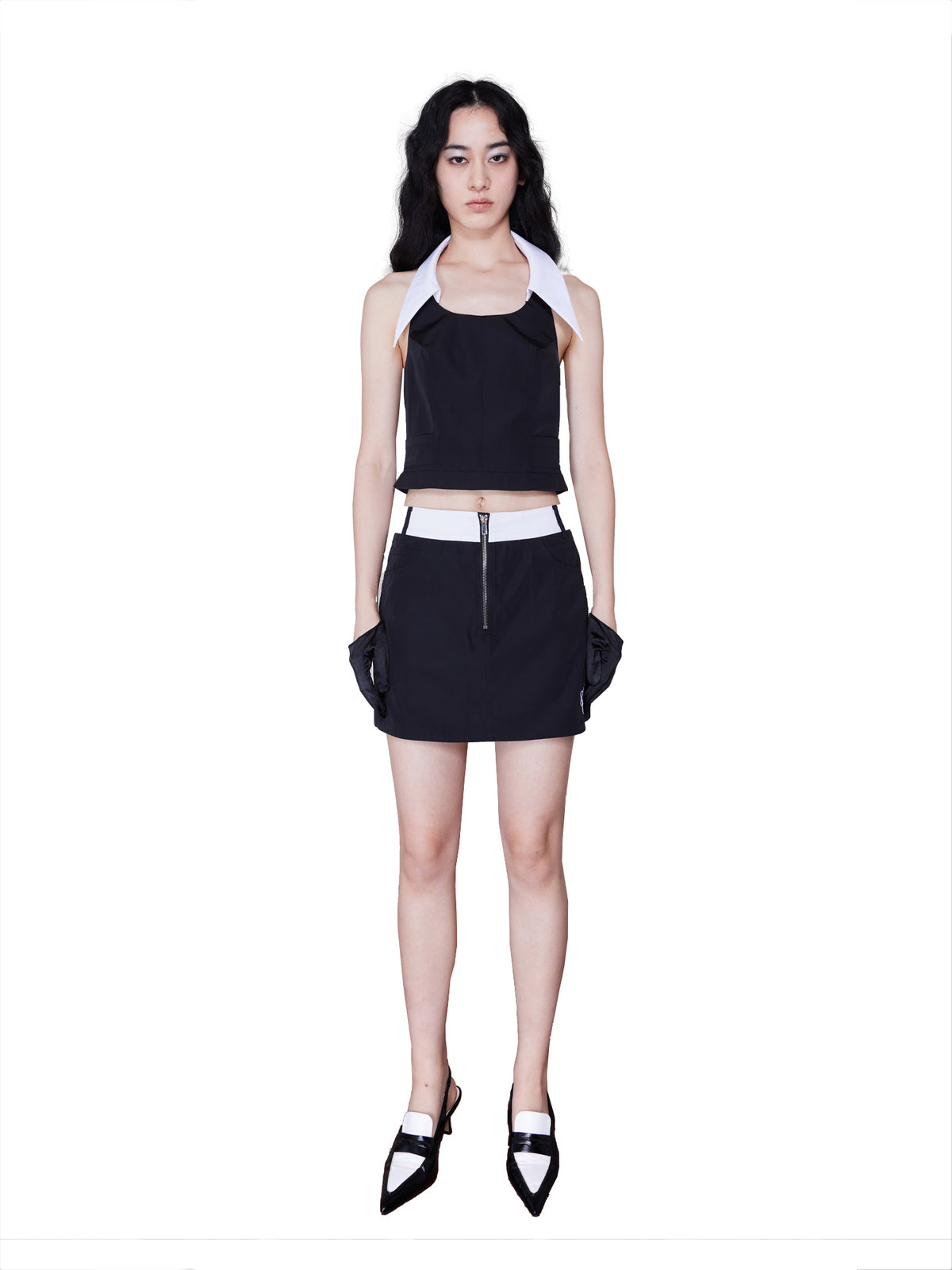 A-line Embroidered Skirt