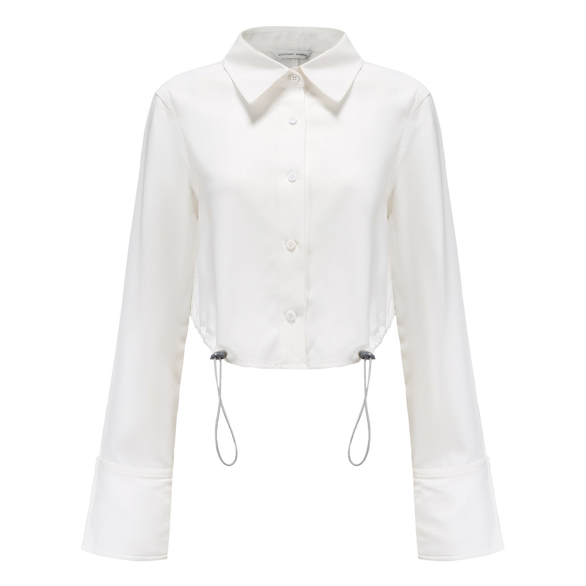 Drawstring White Shirt