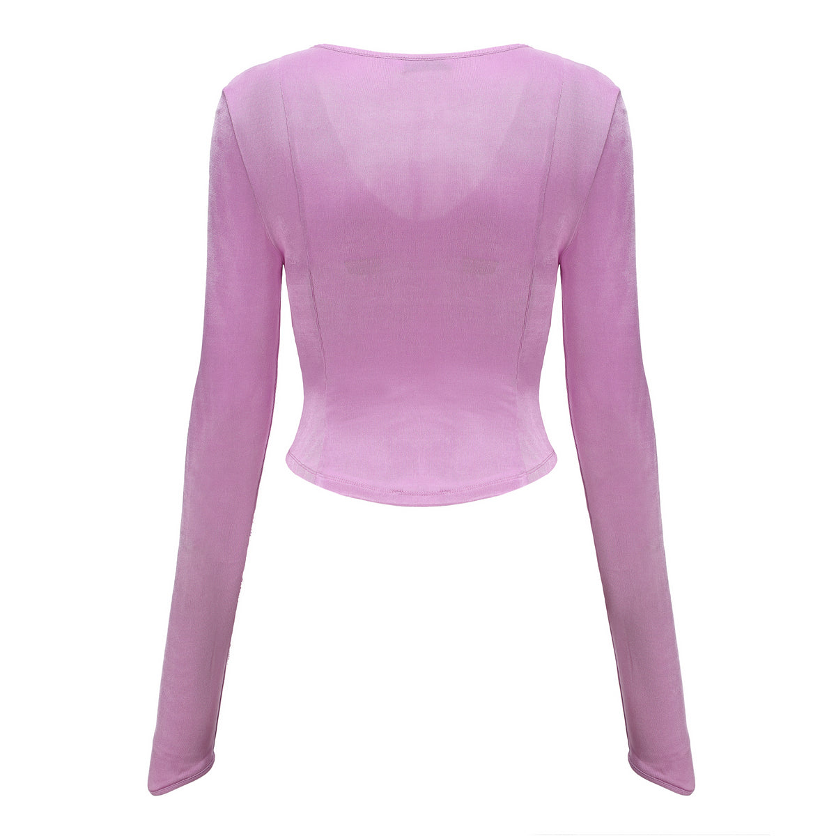 Necessary Ananke Twisted T-Neck Top in Pink.