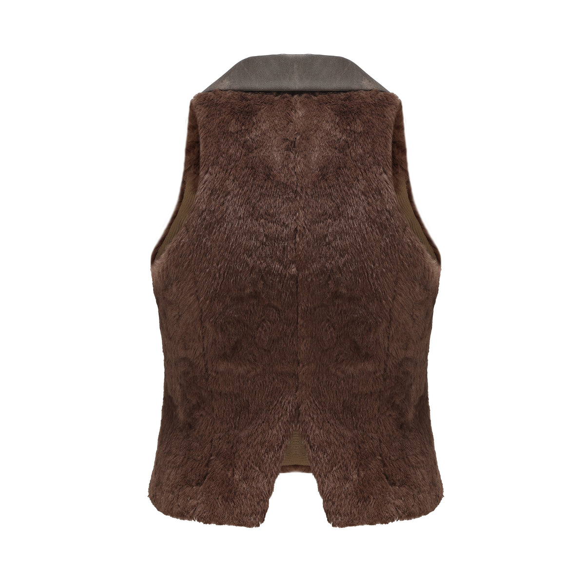 Necessary Ananke Faux Leather Collar Teddy Vest.