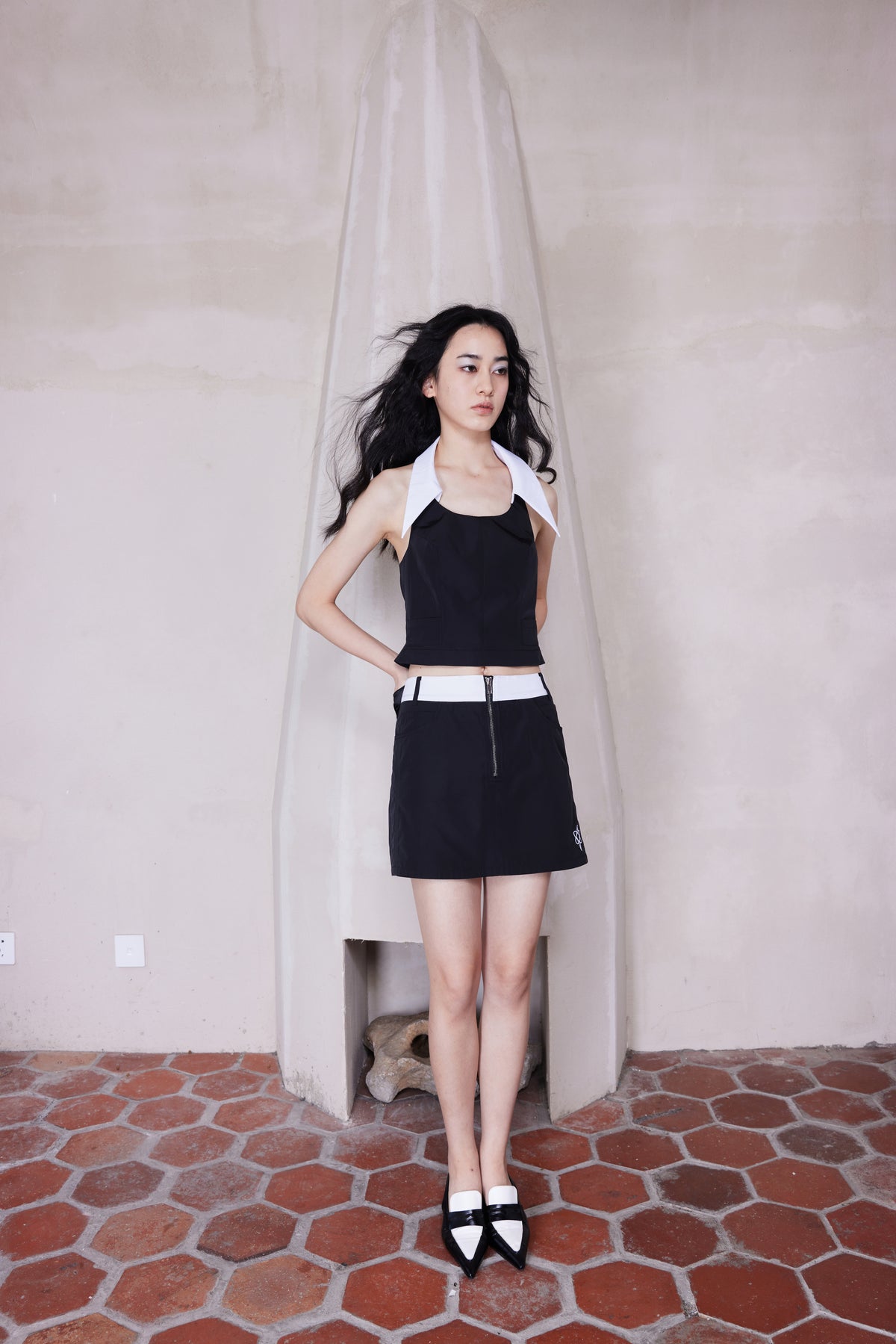 A-line Embroidered Skirt